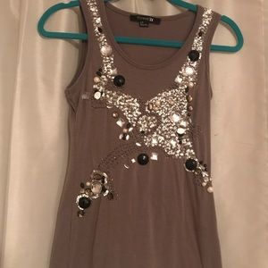 Jeweled gray tank